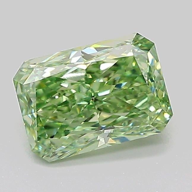 1.01 Ct. Fancy Vivid  Green Radiant Lab Grown Diamond
