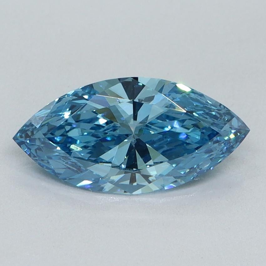 1.04 Ct. Fancy Vivid Blue Marquise Lab Grown Diamond