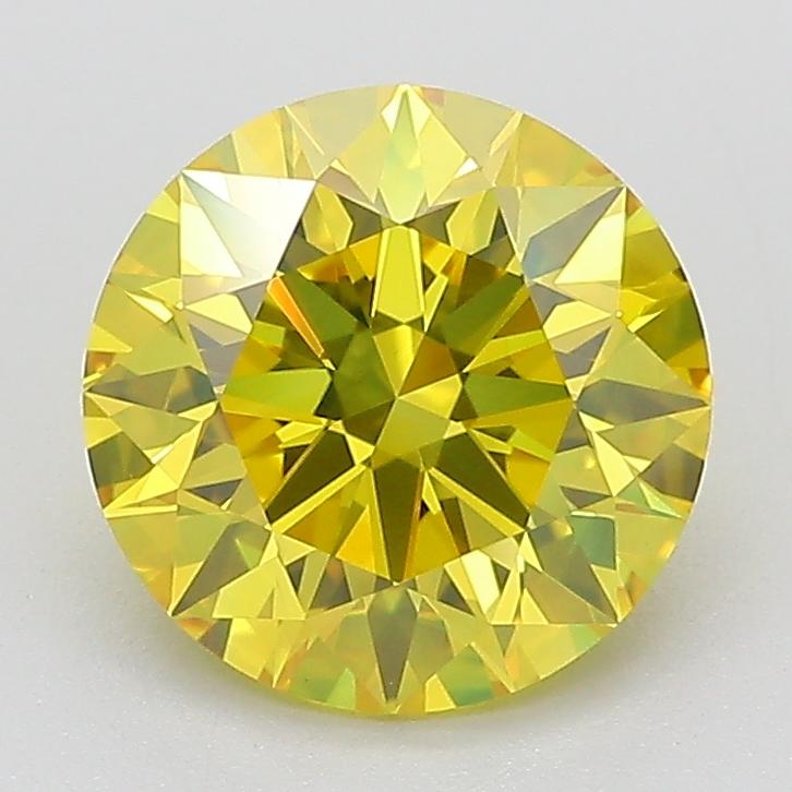 2.07 Ct. Fancy Yellow Round Lab Grown Diamond