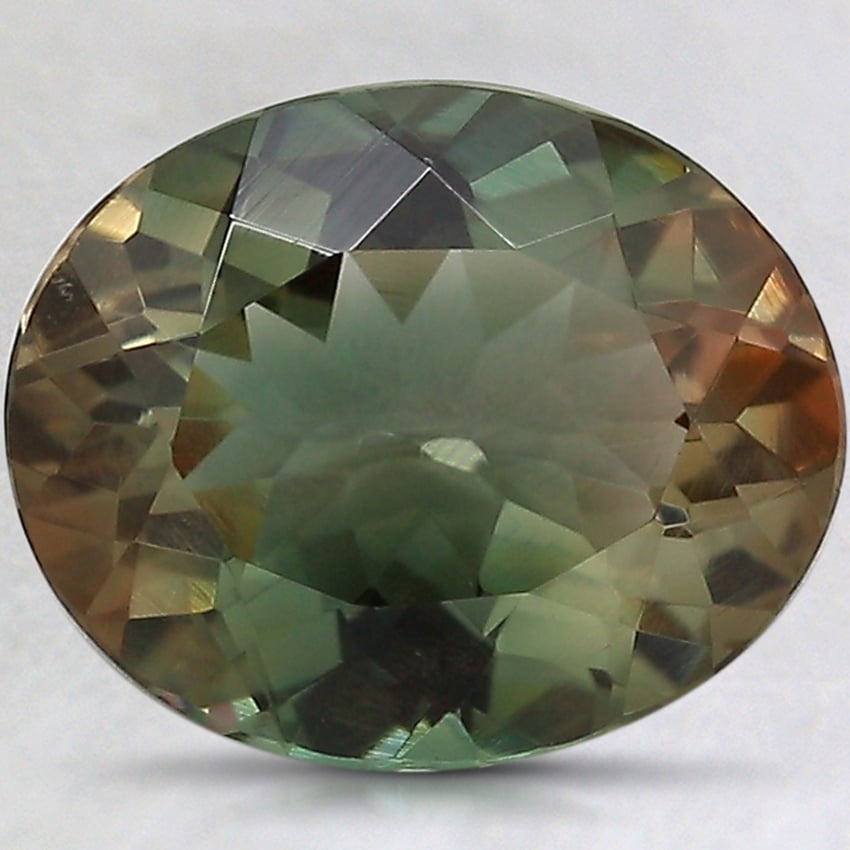 10.5x8.7mm Unheated Parti-Color Oval Oregon Sunstone