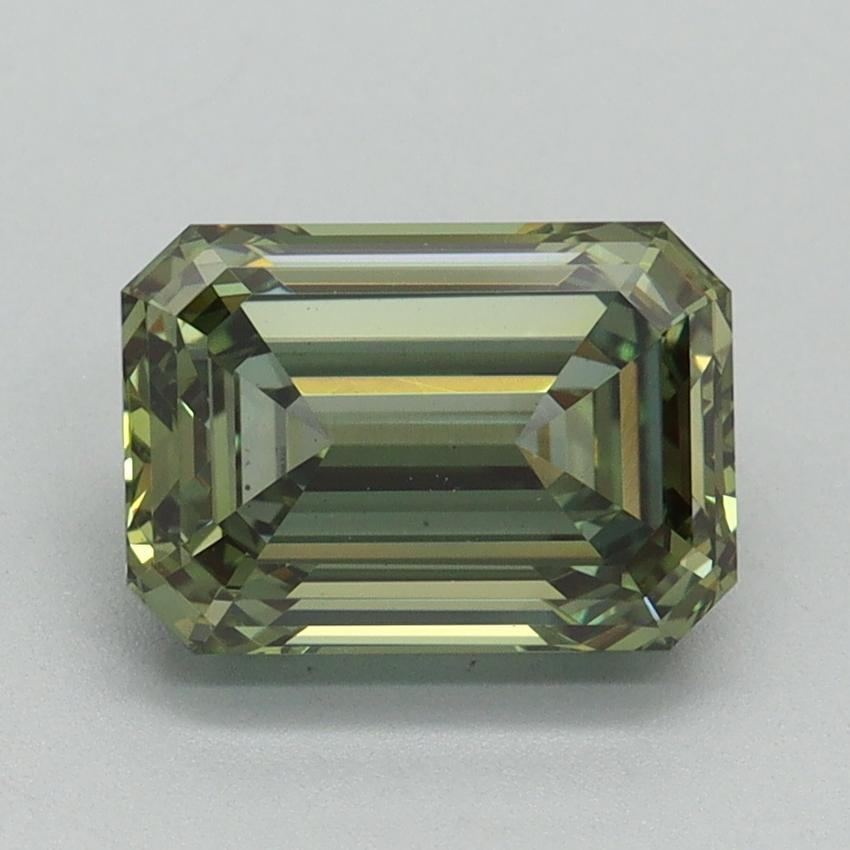 2.22 Ct. Fancy Vivid Green Emerald Lab Grown Diamond