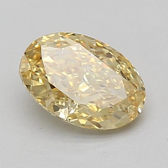 1.04 Ct. Fancy Vivid Yellow Oval Lab Grown Diamond