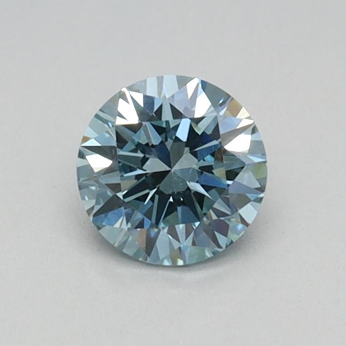 0.37 Ct. Fancy Vivid Blue Round Lab Grown Diamond