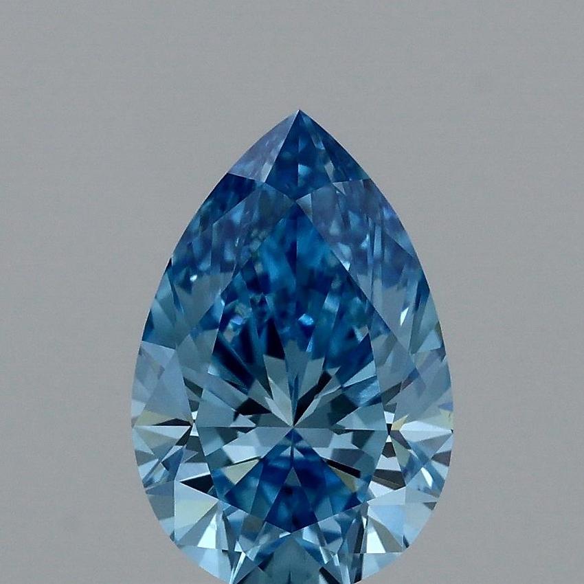 1.04 Ct. Fancy Vivid Blue Pear Lab Grown Diamond