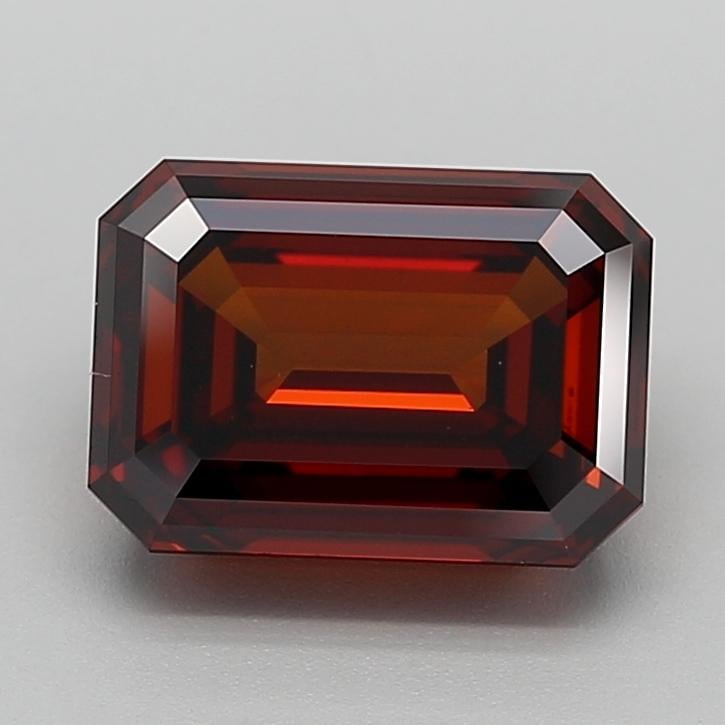 4.02 Ct. Fancy Deep  Orange Emerald Lab Grown Diamond