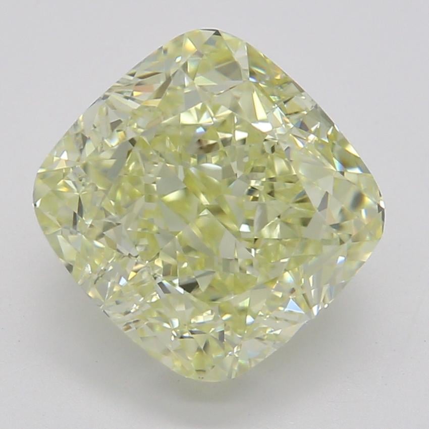 2.10 Ct. Fancy Light Yellow Cushion Diamond