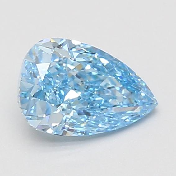 1.03 Ct. Fancy Vivid Blue Pear Lab Grown Diamond