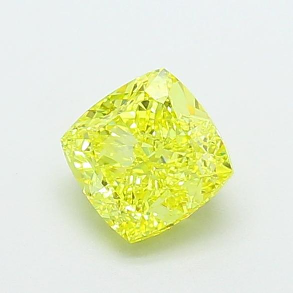 1.45 Ct. Fancy Intense Yellow Cushion Lab Grown Diamond