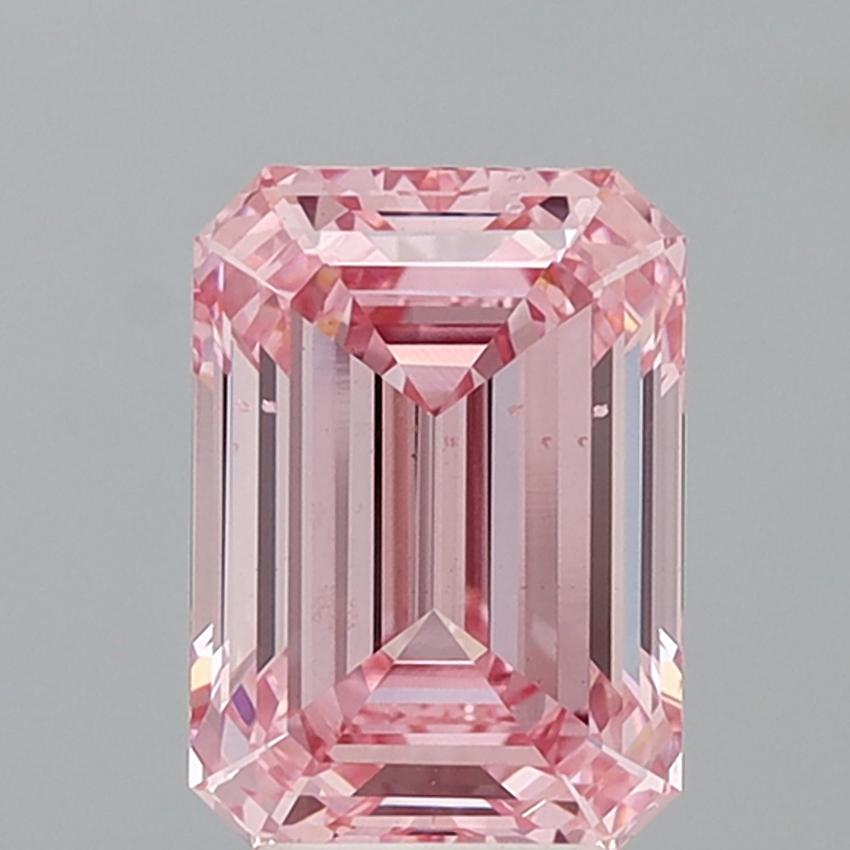 5.03 Ct. Fancy Vivid Pink Emerald Lab Grown Diamond