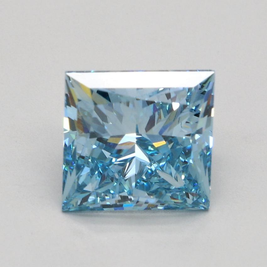 2.05 Ct. Fancy Intense Blue Princess Lab Grown Diamond