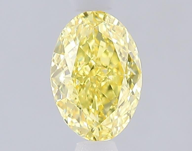 1.09 Ct. Fancy Intense  Yellow Oval Lab Grown Diamond