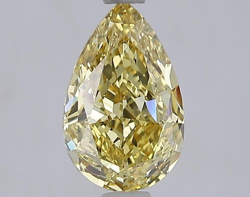 1.56 Ct. Fancy Intense  Yellow Pear Lab Grown Diamond
