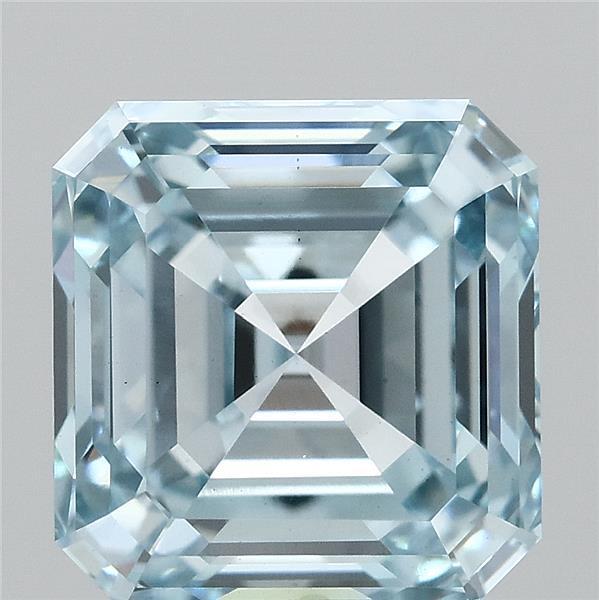 3.03 Ct. Fancy Intense Blue Asscher Lab Grown Diamond