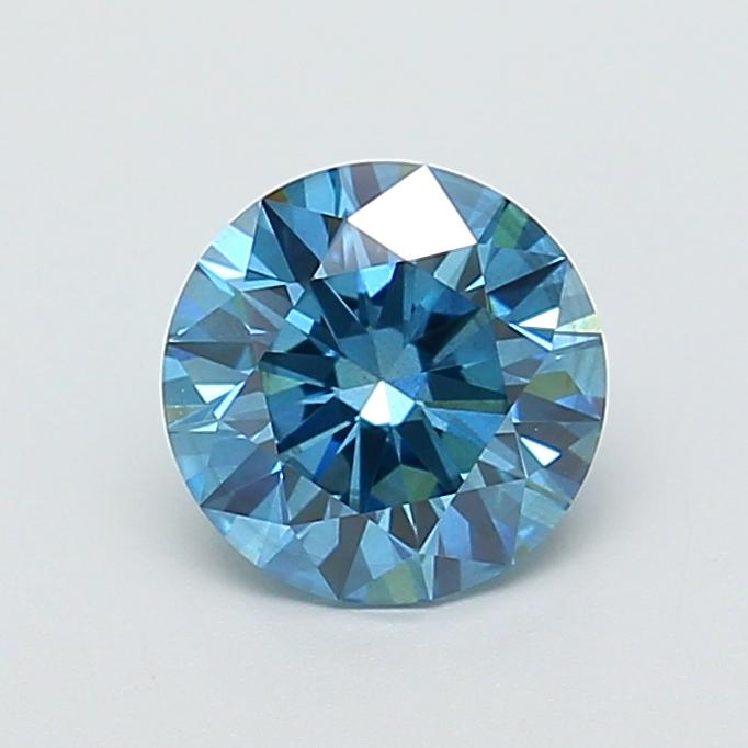 1.52 Ct. Fancy Vivid Blue Round Lab Grown Diamond