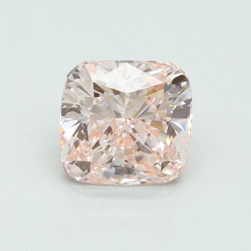 4.01 Ct. Fancy Intense Pink Cushion Lab Grown Diamond