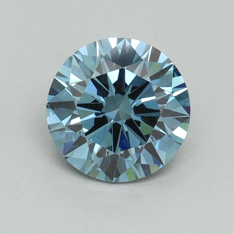 1.10 Ct. Fancy Vivid Blue Round Lab Grown Diamond