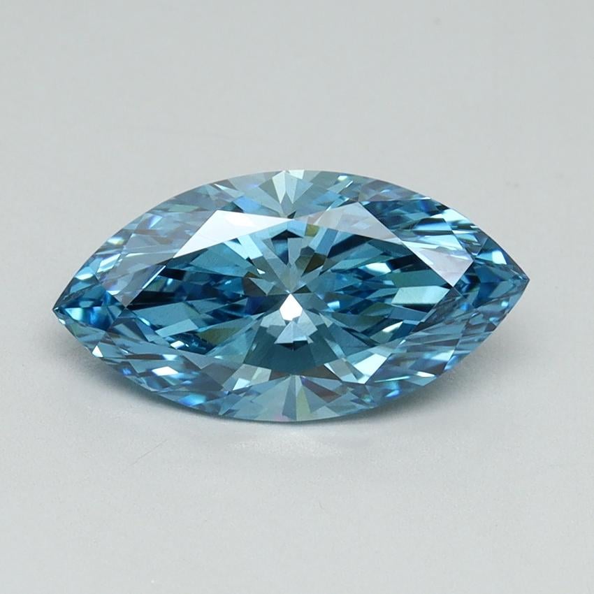 1.75 Ct. Fancy Vivid Blue Marquise Lab Grown Diamond