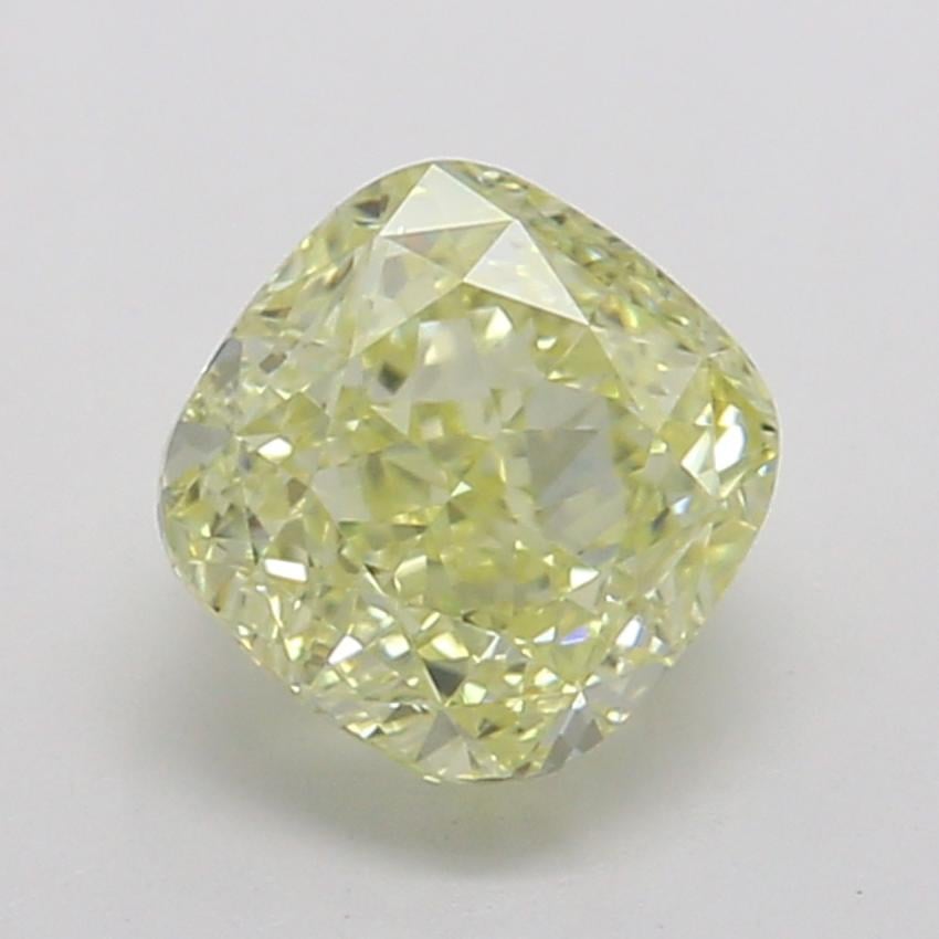 0.56 Ct. Fancy Yellow Cushion Diamond