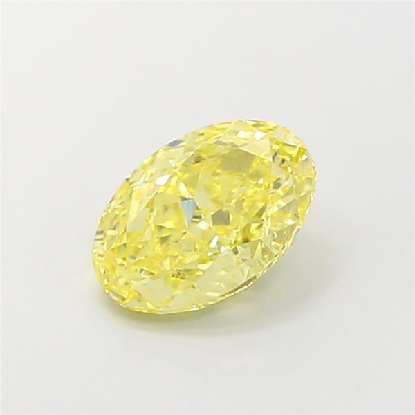 2.18 Ct. Fancy Intense  Yellow Oval Lab Grown Diamond
