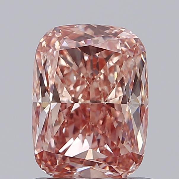 1.02 Ct. Fancy Vivid Pink Cushion Lab Grown Diamond