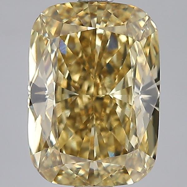 3.56 Ct. Fancy Yellow Cushion Lab Grown Diamond