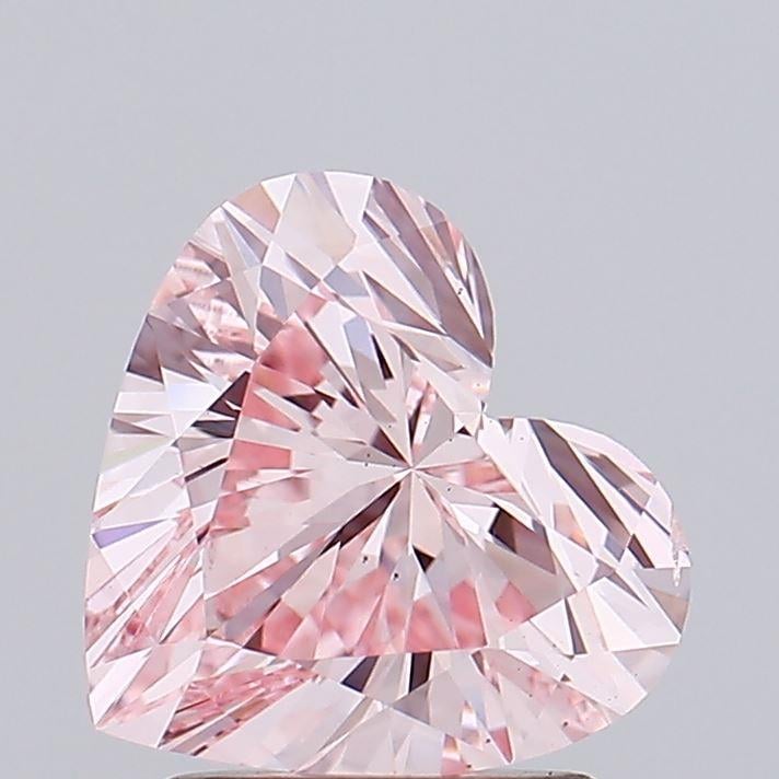 1.82 Ct. Fancy Intense Pink Heart Lab Grown Diamond