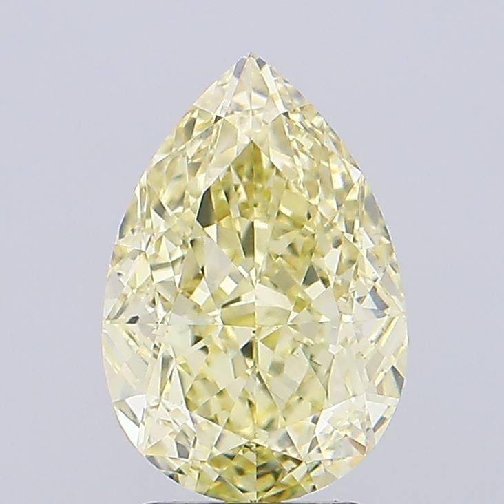 3.64 Ct. Fancy Yellow Pear Lab Grown Diamond