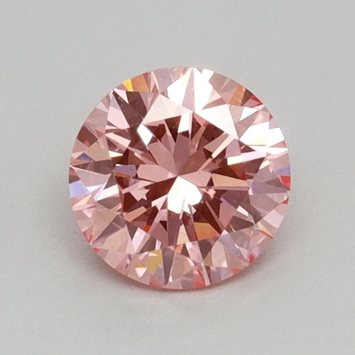 0.40 Ct. Fancy Vivid Pink Round Lab Grown Diamond