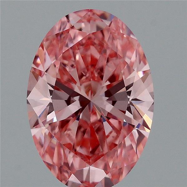 1.80 Ct. Fancy Vivid Pink Oval Lab Grown Diamond