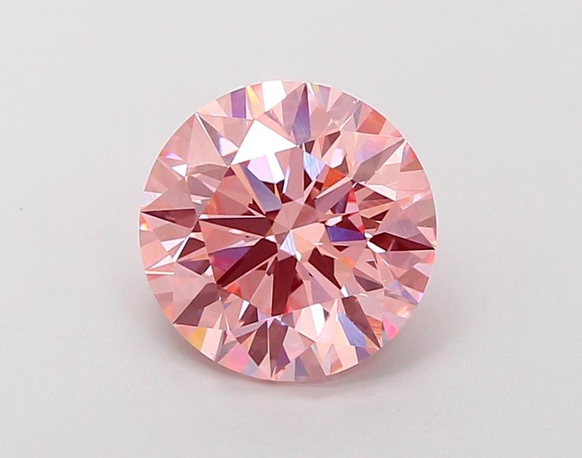 2.62 Ct. Fancy Vivid Pink Round Lab Grown Diamond