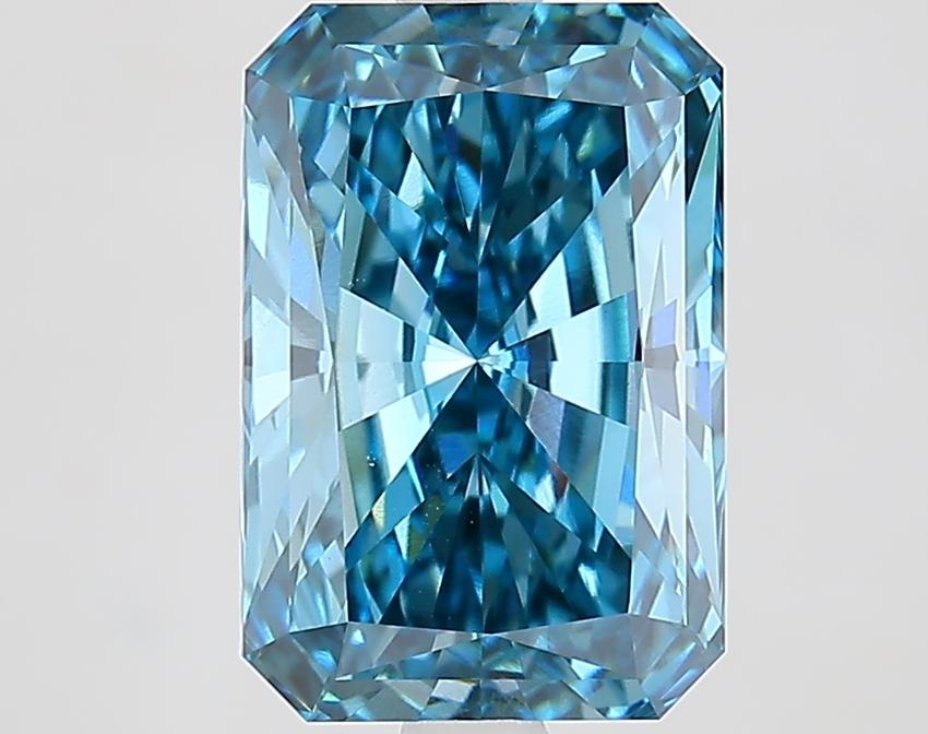 3.53 Ct. Fancy Vivid Blue Radiant Lab Grown Diamond