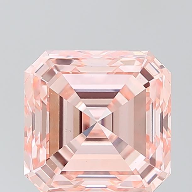3.48 Ct. Fancy Intense Pink Asscher Lab Grown Diamond
