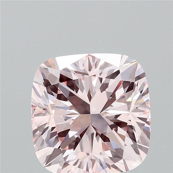 3.02 Ct. Fancy Intense Pink Cushion Lab Grown Diamond