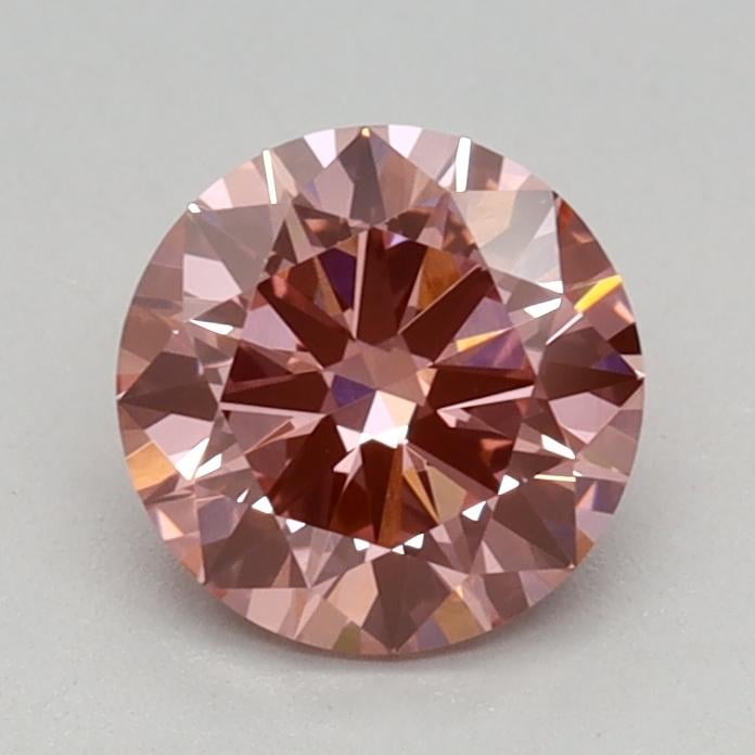 0.70 Ct. Fancy Vivid Pink Round Lab Grown Diamond