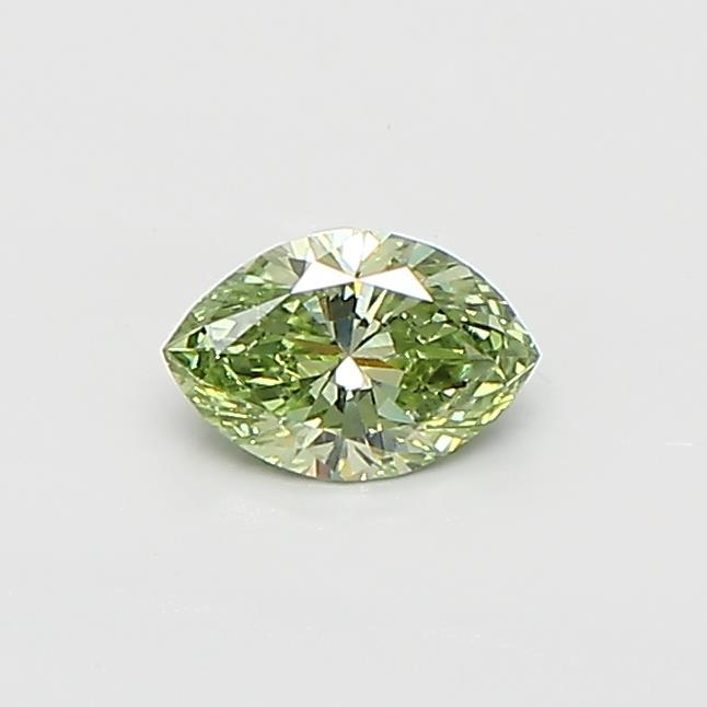 0.35 Ct. Fancy Vivid  Green Marquise Lab Grown Diamond