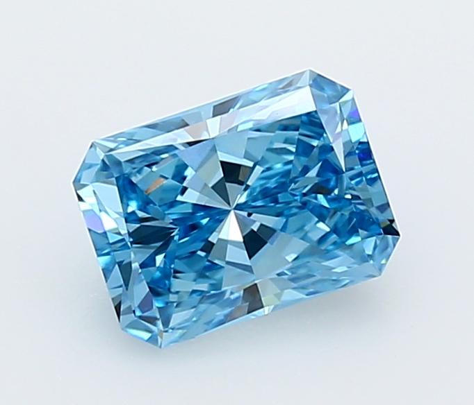 1.56 Ct. Fancy Vivid  Blue Radiant Lab Grown Diamond