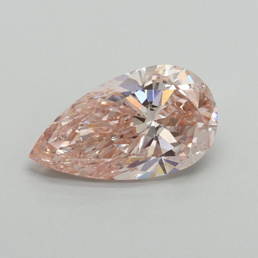 3.03 Ct. Fancy Intense Pink Pear Lab Grown Diamond