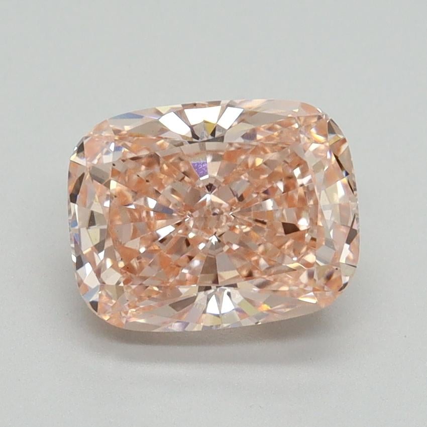 2.01 Ct. Fancy Intense Pink Cushion Lab Grown Diamond