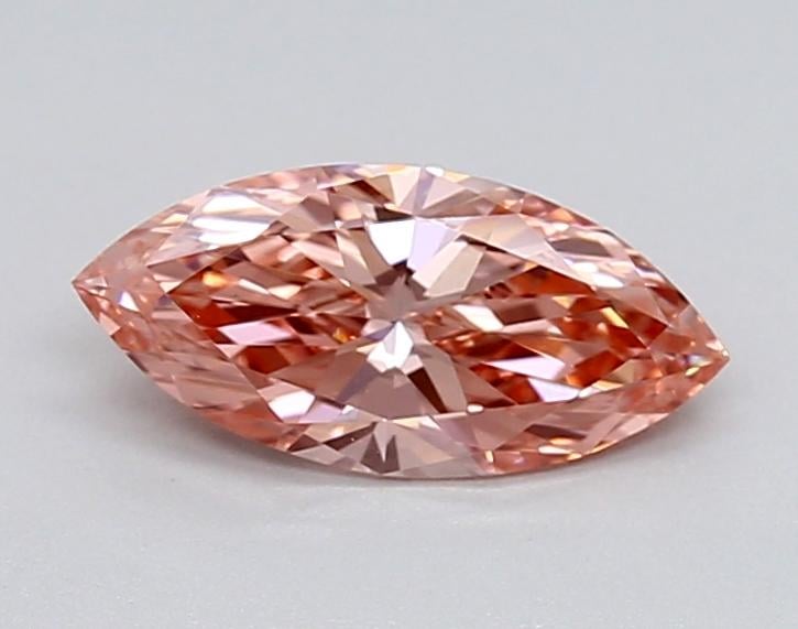 0.63 Ct. Fancy Vivid Pink Marquise Lab Grown Diamond