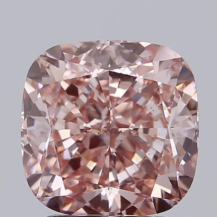 2.51 Ct. Fancy Intense Pink Cushion Lab Grown Diamond