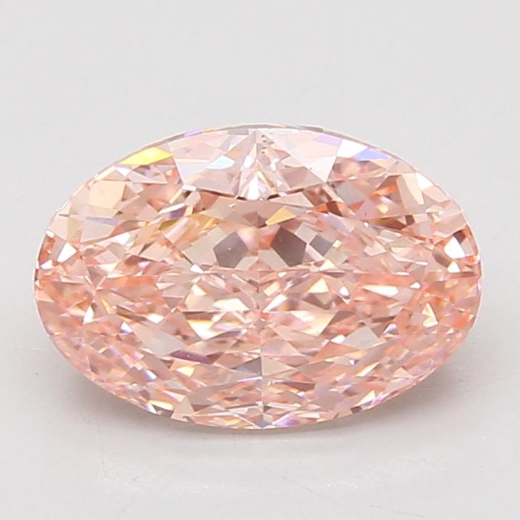 3.10 Ct. Fancy Vivid Pink Oval Lab Grown Diamond