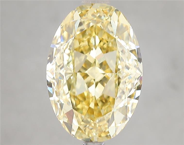 5.16 Ct. Fancy Intense Yellow Oval Lab Grown Diamond