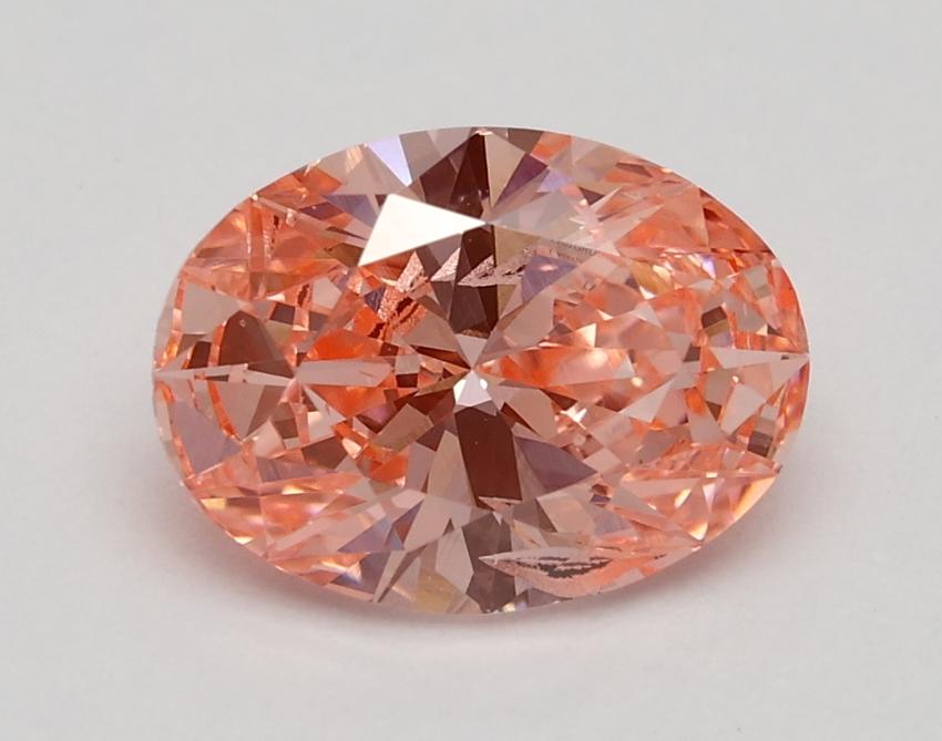 1.5 Ct. Fancy Vivid Pink Oval Lab Grown Diamond
