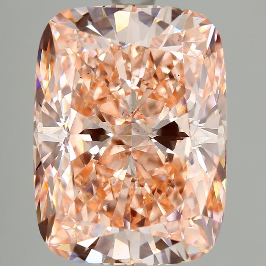 5.14 Ct. Fancy Intense Pink Cushion Lab Grown Diamond