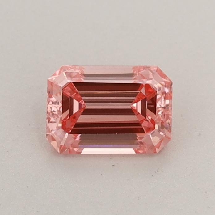 0.49 Ct. Fancy Vivid  Pink Emerald Lab Grown Diamond