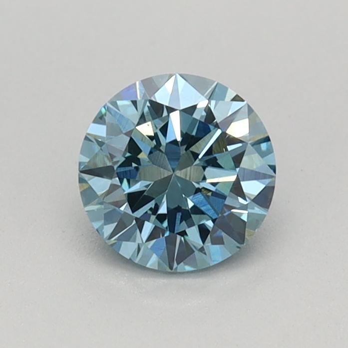 0.41 Ct. Fancy Vivid Blue Round Lab Grown Diamond