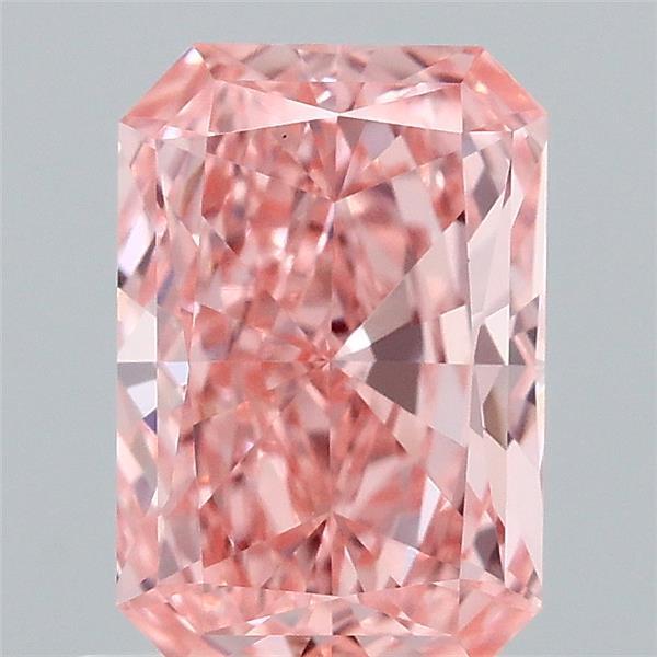0.91 Ct. Fancy Vivid Pink Radiant Lab Grown Diamond