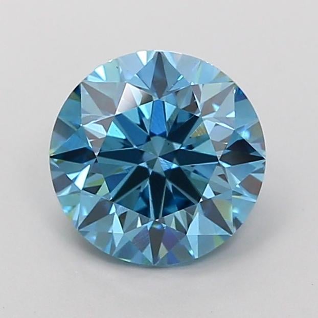 2.01 Ct. Fancy Vivid Blue Round Lab Grown Diamond
