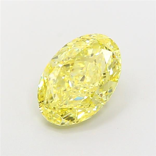 2.33 Ct. Fancy Vivid Yellow Oval Lab Grown Diamond