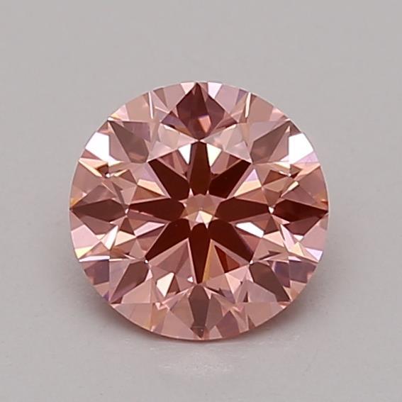0.70 Ct. Fancy Vivid Pink Round Lab Grown Diamond